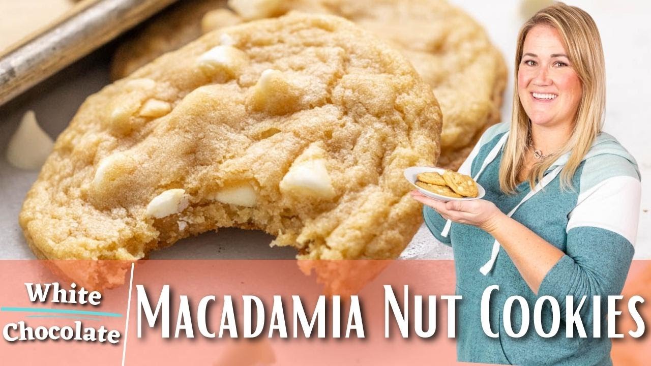 Печенье с орехами макадамия и белым шоколадом