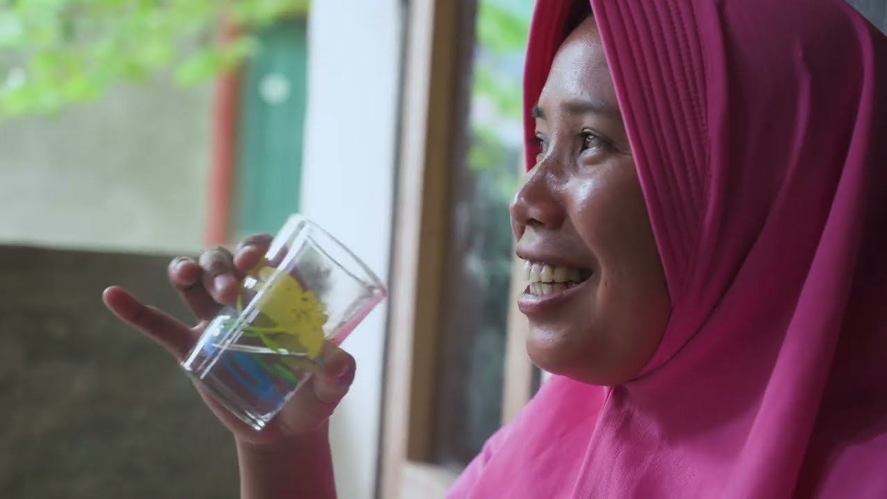 Safe water for Sapdiah's family in the rainforest of Indonesia