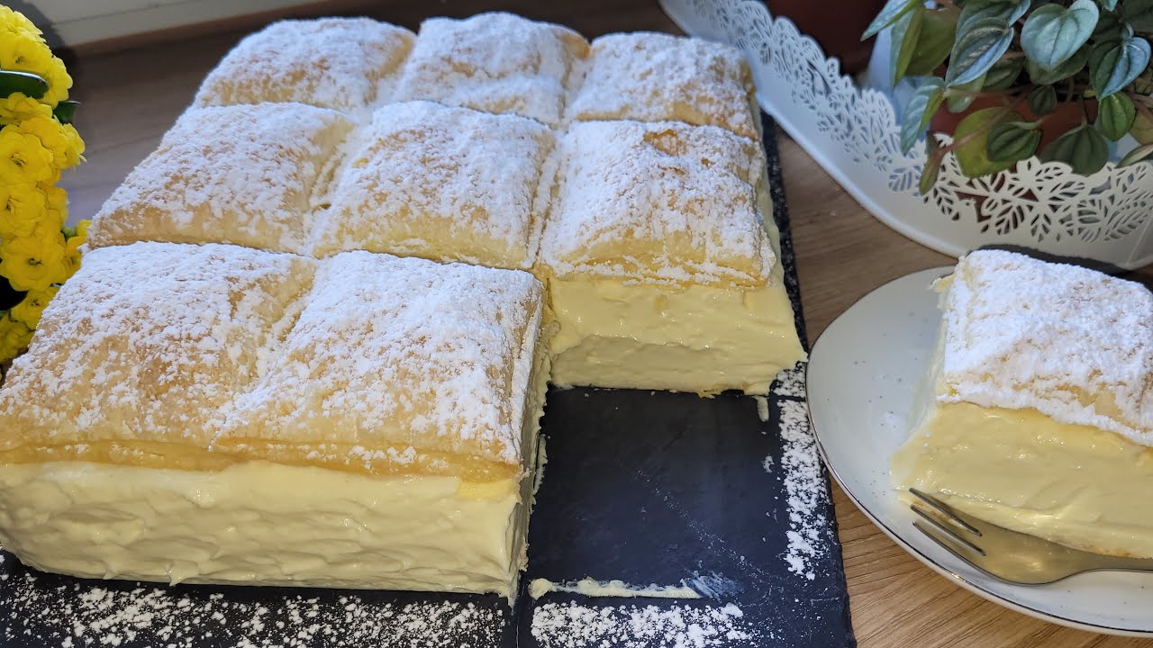 🍰Najlepsza kremówka napoleonka jaką jadłam #napoleonka #kremówka #ciastofrancuskie #krembudyniowy🍰