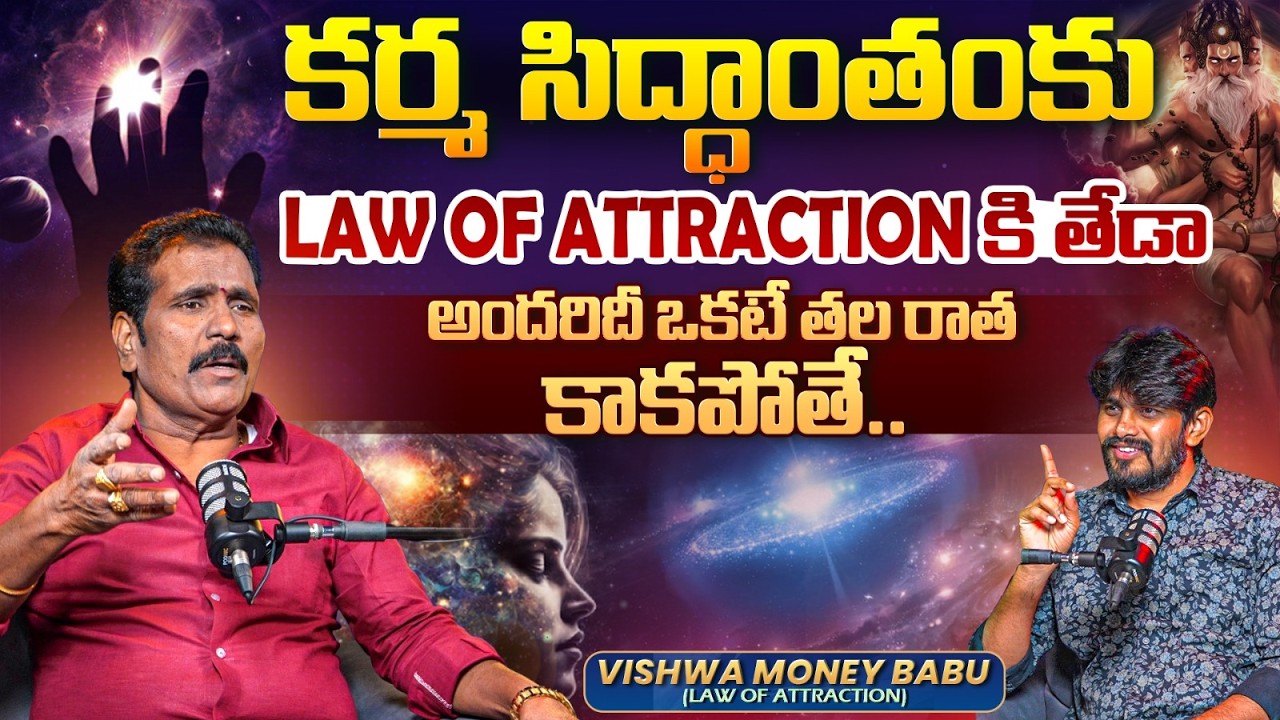 కర్మ సిద్ధాంతంకు Law Of Attraction తేడా.. Vishwa Money Babu Law of Attraction | Aadi Tattva