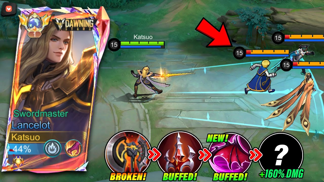 NEWLY BUFFED LANCELOT WITH NEW 1 SHOT BUILD IS BROKENNN! 🔥 (LANCELOT IS FINALLY BACK!) - MLBB