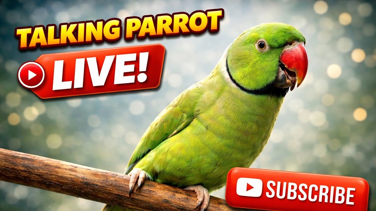 TALKING PARROT is live! (SUBSCRIBE IF YOU LOVE BIRDS)🤗