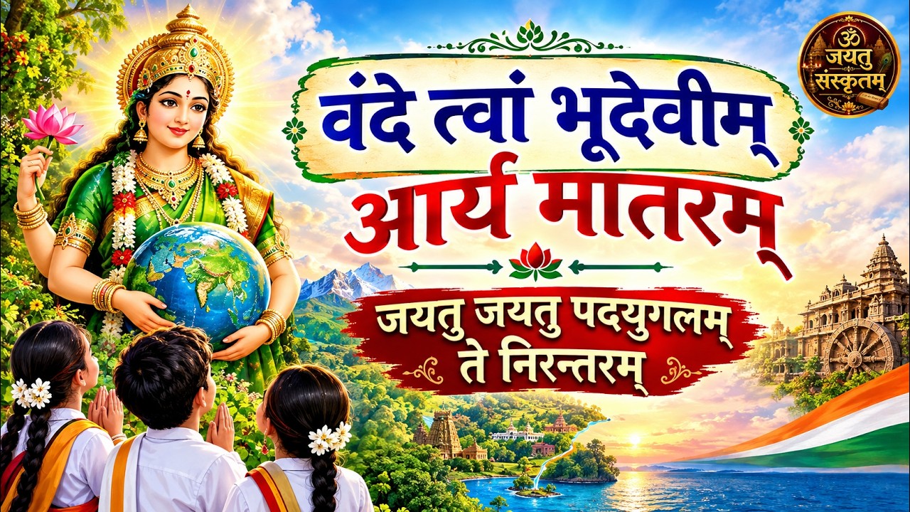वंदे त्वां भूदेवीम् आर्य मातरम् | Vande Tvam Bhudevim Aryamataram | जयतु जयतु पदयुगलम् ते निरन्तरम्