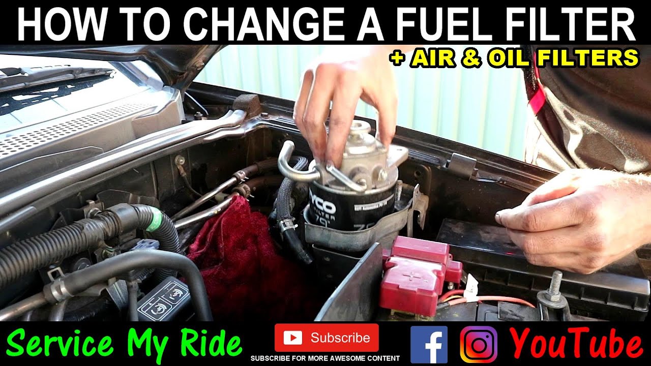 HOW TO REPLACE YOUR FUEL, OIL AND AIR FILTER