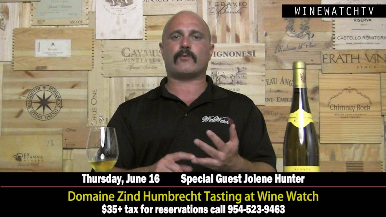 Zind Humbrecht Tasting at Wine Watch Thursday June 16