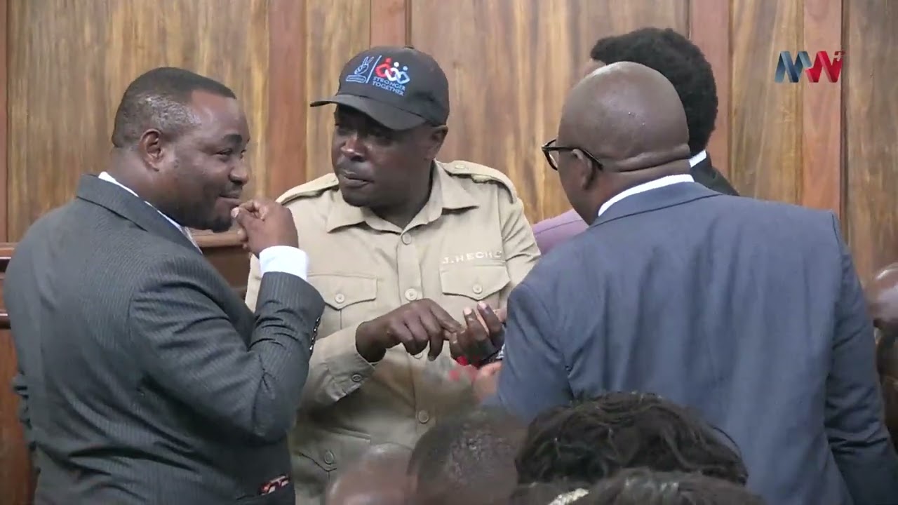 HECHE NA WAKILI WA SERIKALI (KATUGA) WAKITETA JAMBO MAHAKAMANI, KESI YA UHAINI YA LISSU