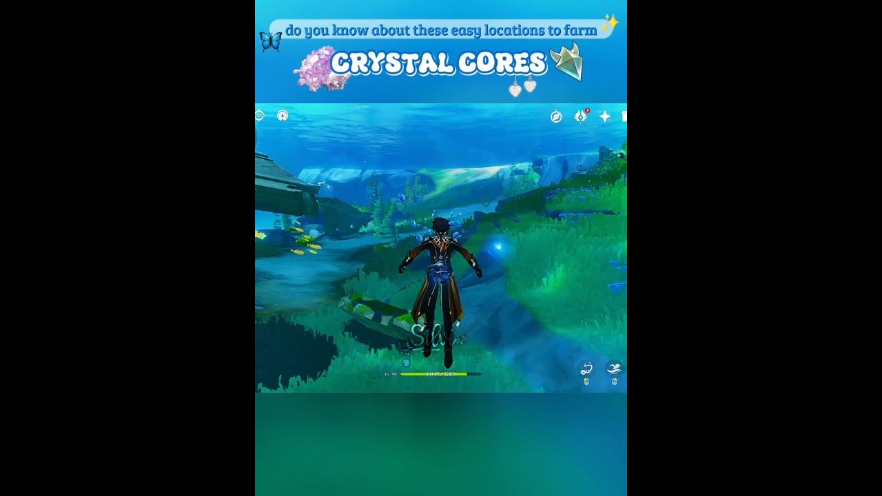 🍒Do you know about these easy locations to farm crystal flies?🦋 #genshinimpact #shorts #foryou