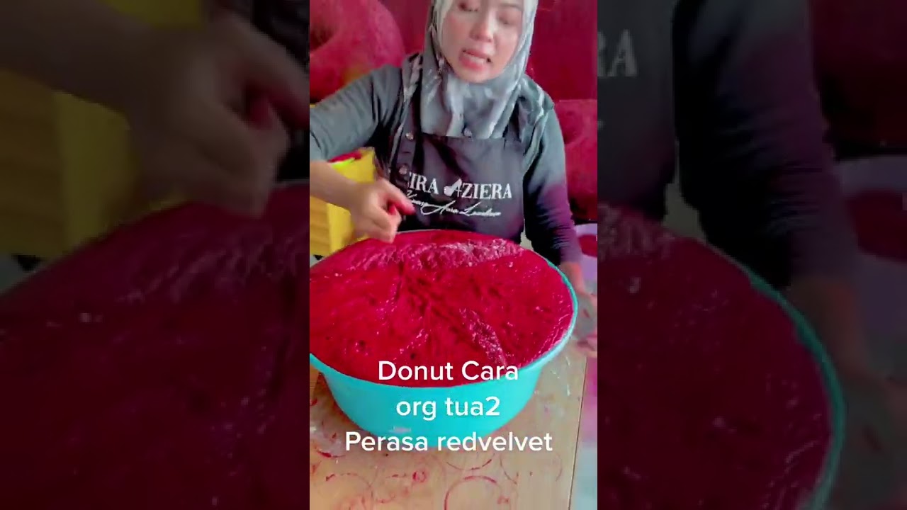 Resepi Donut Red Velvet By Eira Aziera.