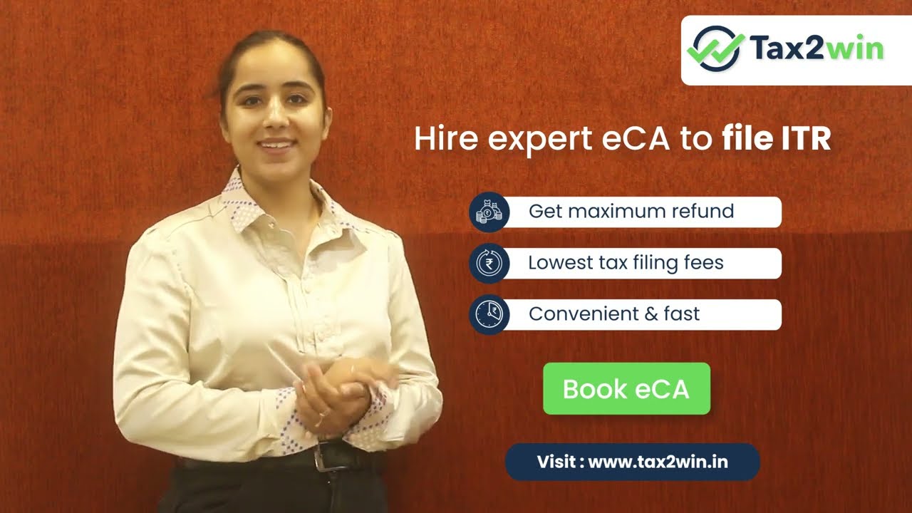 ITR Filing with Tax2win for AY 2022-23  || eFiling || Book eCA