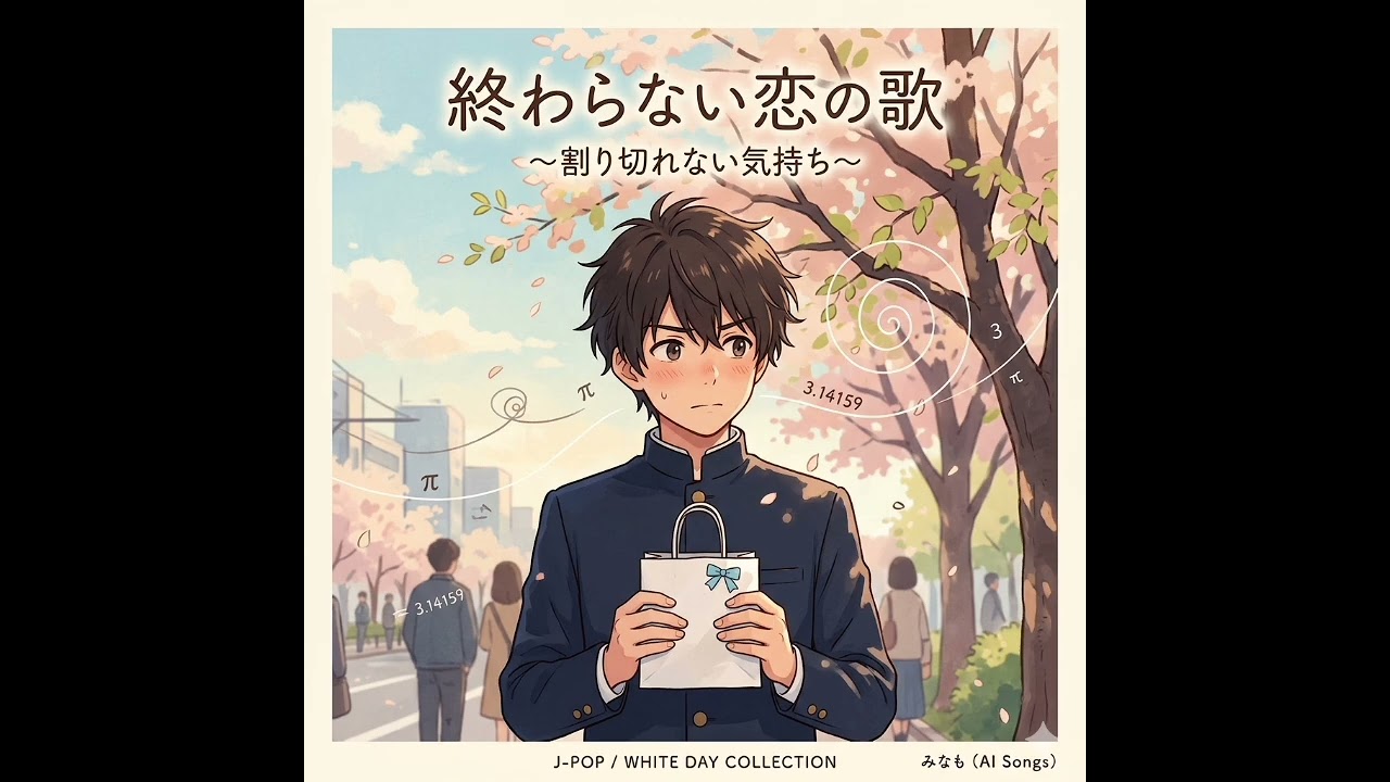 『終わらない恋の歌  ～割り切れない気持ち～』男の子だって好きな子に告白するためにホワイトデー使ってもいいよね❗(AI Songs)