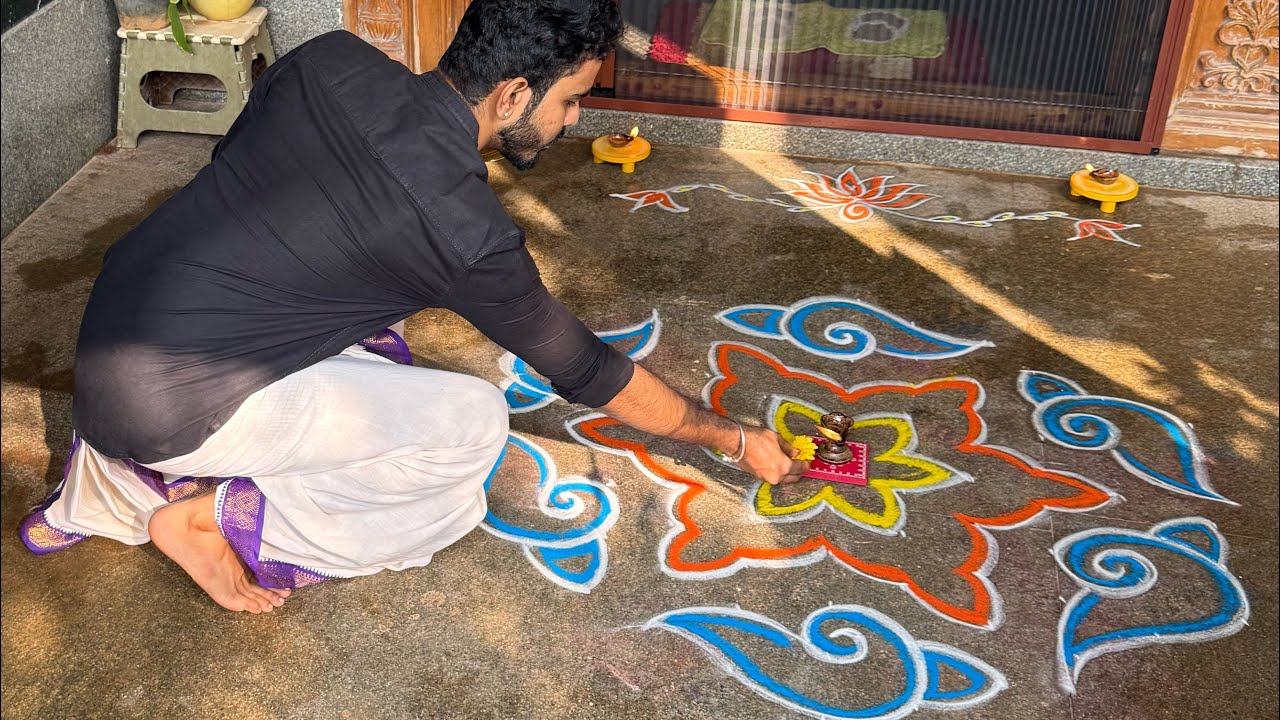 Day 18 dhanurmasam #muggulu #margazhirangolikolam #rangoli #margazhi #indianart #kolam 