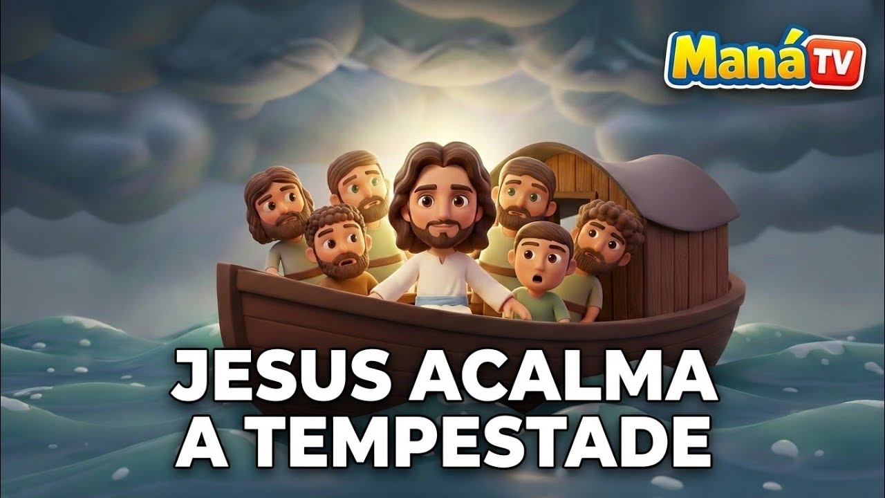Maná TV - Jesus Acalma a Tempestade | Milagres de Jesus Ep.1 | Música Bíblica Infantil