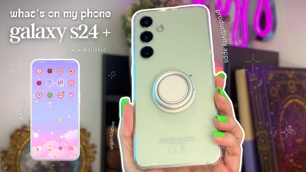 what's on my phone 💚 Samsung Galaxy S24 + cute & aesthetic, productivity apps, cozy games