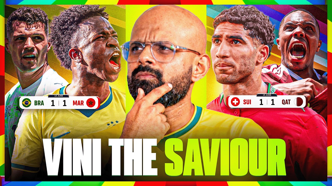 Vinicius Jr saves Brazil vs Morocco | FIFA World Cup 2026