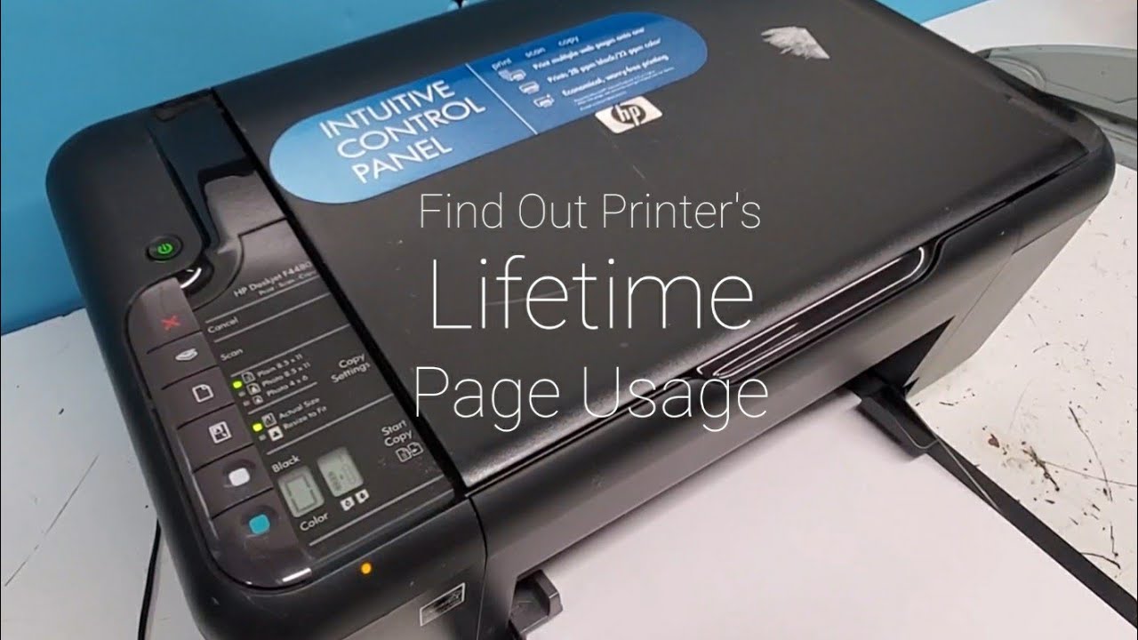 How to Find Out Page Usage on HP Deskjet F4440 F4480 F4580 Printets