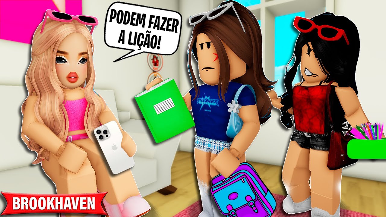 A NOSSA NOVA AMIGA da ESCOLA É MUITO FOLGADA | Historinhas Brookhaven Roblox | Bibi e Lud