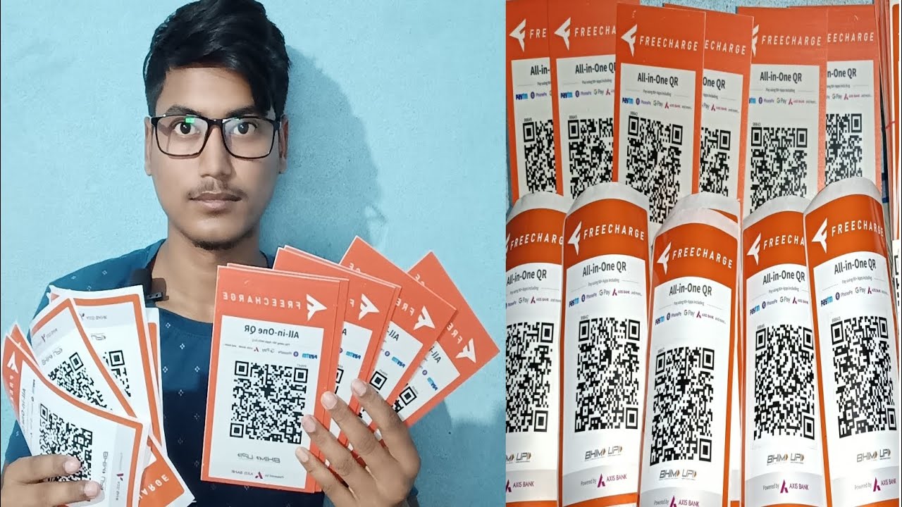 Free charge new Qr code work is available ll #fse #freecharge #barcode #onboarding #payouts #scan