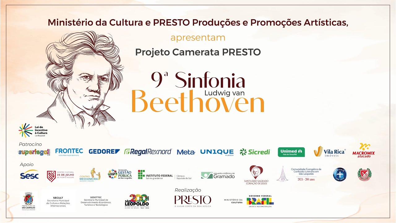 9ª Sinfonia - Beethoven - Homenagem ao Bicentenário da Imigração Alemã no Brasil