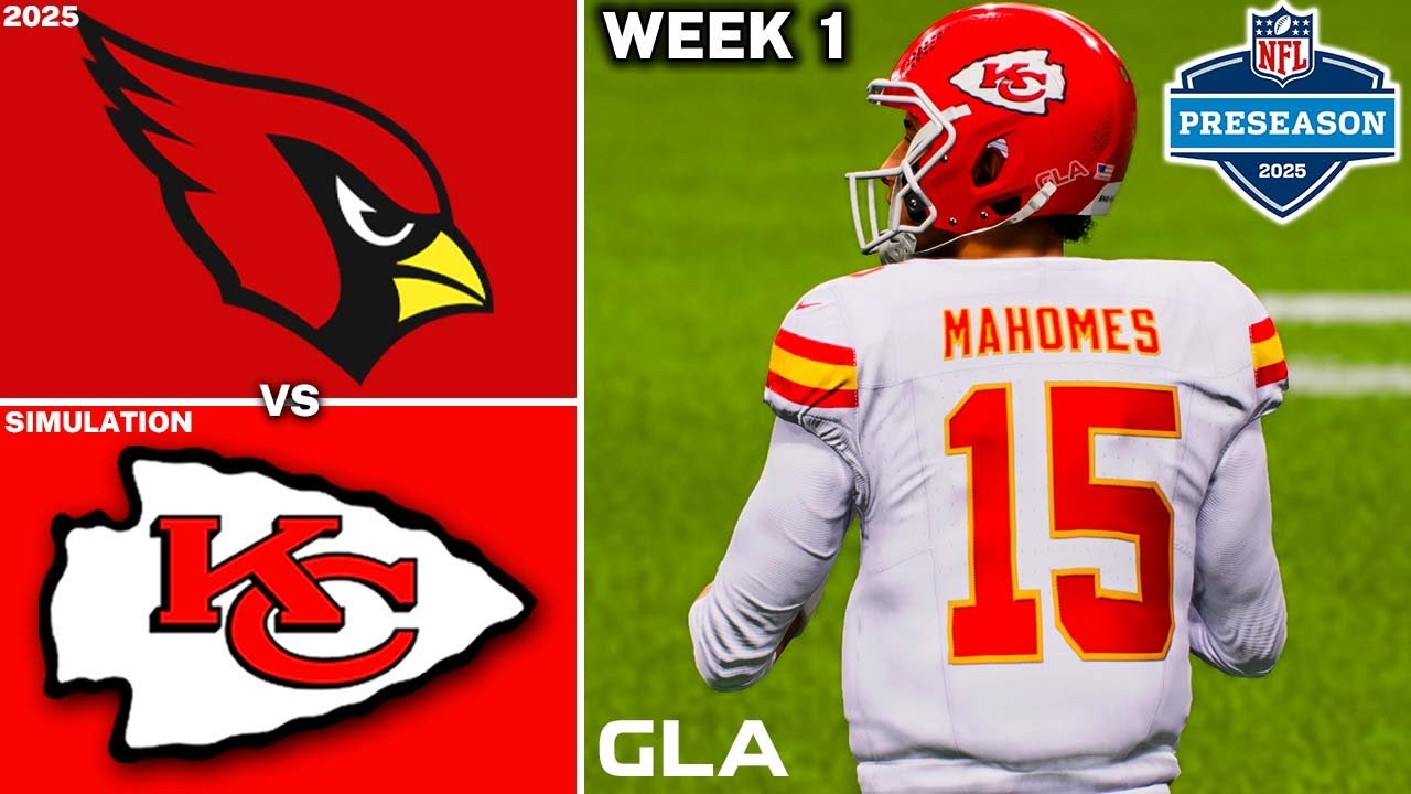 Chiefs vs. Cardinals | Preseason Week 1 Simulation | 2025 - 2026 Updated Rosters | Madden 25 PS5