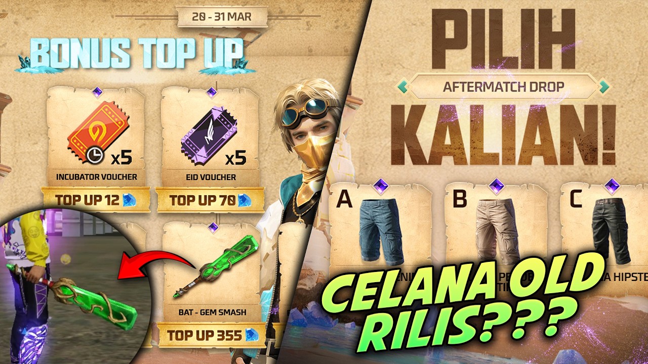 CELANA OLD RILIS??? BONUS TOPUP SPESIAL IDUL FITRI