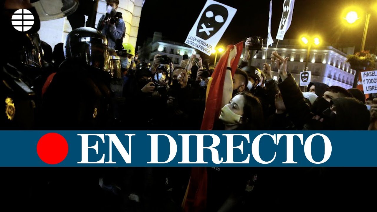DIRECTO MADRID | Nuevas protestas a favor de Pablo Hasel tras un mes de su ingreso en prisión