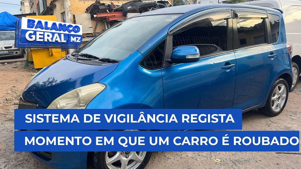 #BalançoGeral: Sistema de vigilância regista momento em que um carro é roubado de uma residência