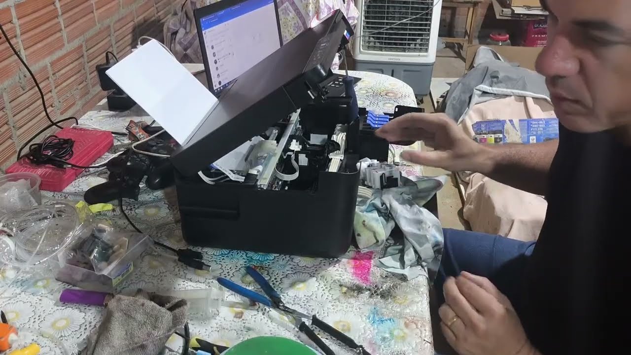 EPSON L3250 sexta impressora do cliente, falhando, PRESSURIZAÇÃO, sem cortes, Importante, Vídeo Top