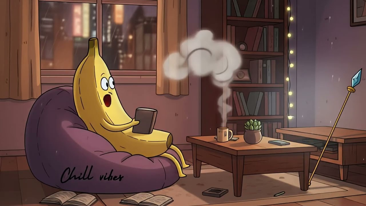 Cozy Lo-Fi Plantain  ☕ | Study, Read & Relax
