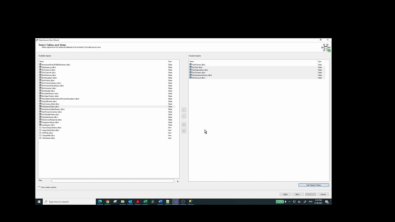 Make a SSAS/OLAP report from scratch