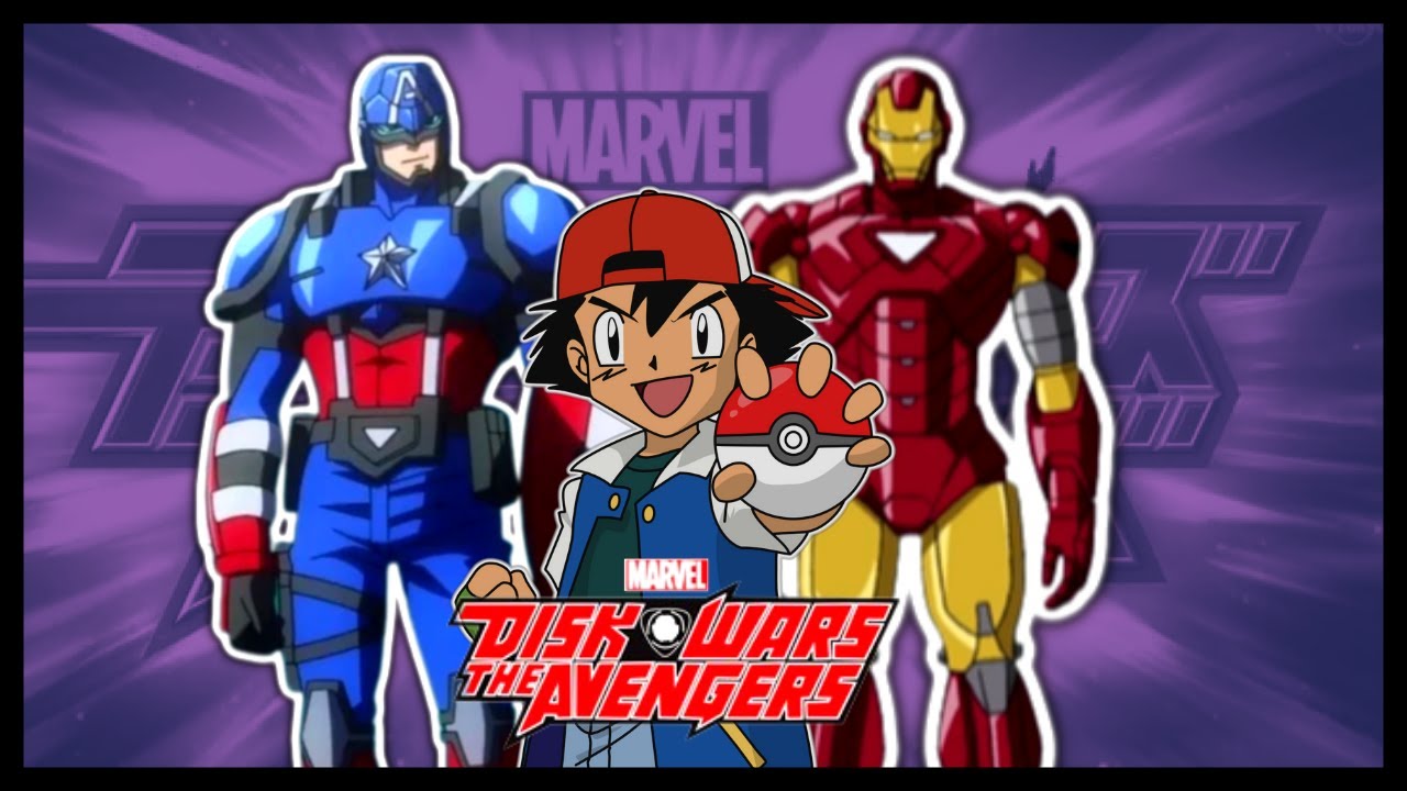 Pokemon PERO de las POKEBALL SALEN AVENGERS 🕸 | Marvel Disk Wars