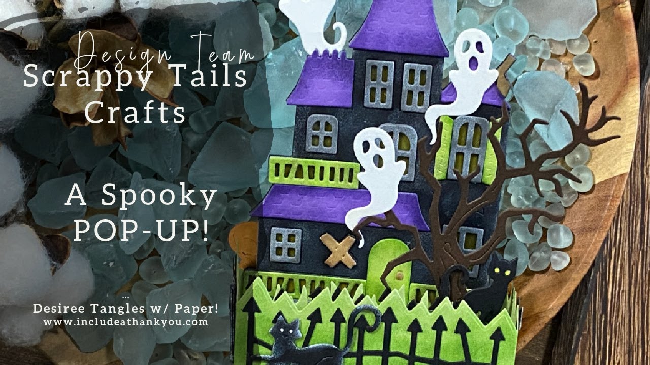 A Spooky Haunted House Pop-Up Card! | Scrappy Tails Crafts