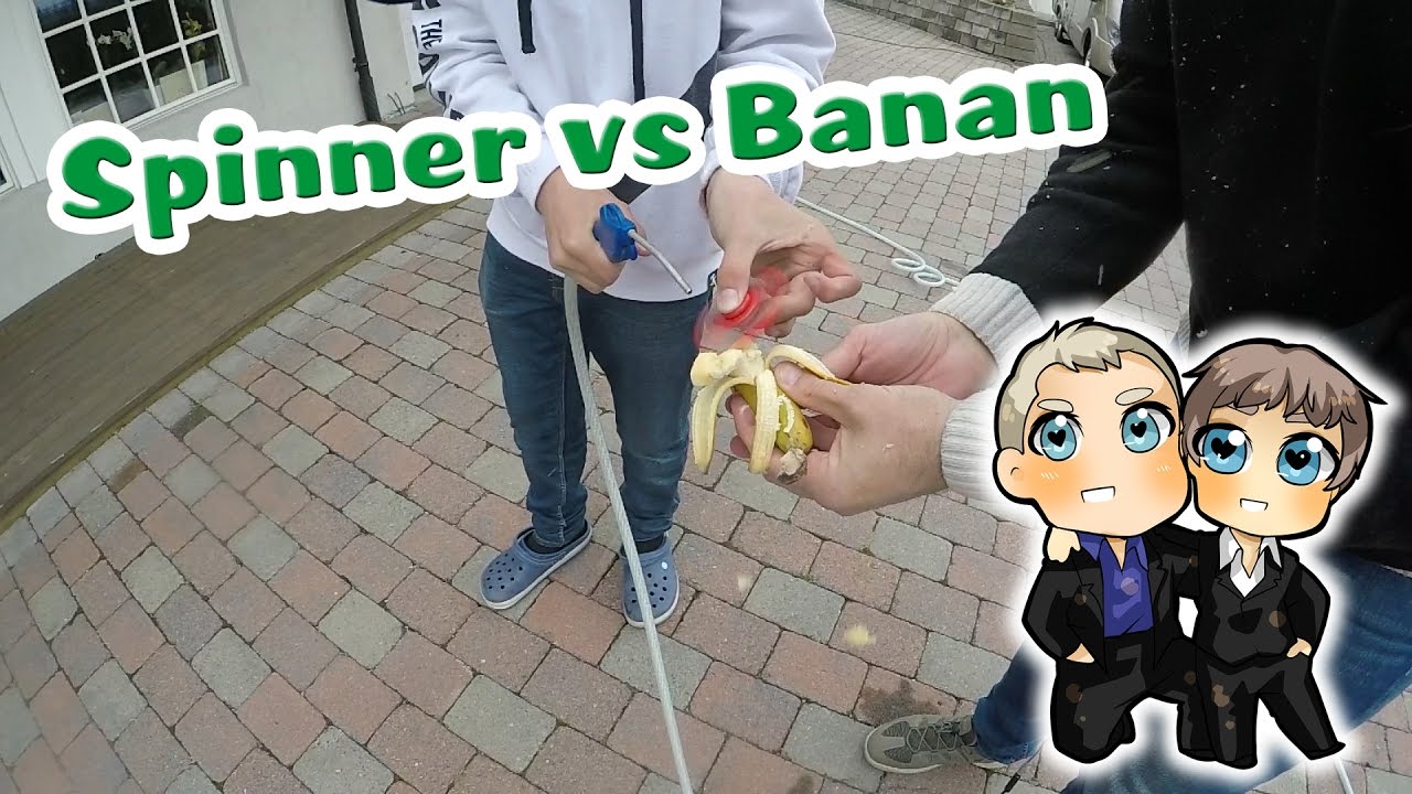 Spinner vs Banan i slowmotion