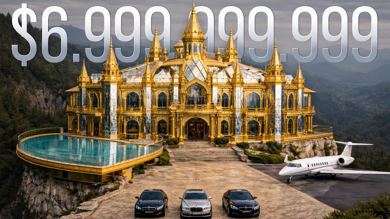 Most Luxurious Pure Gold Mansion with Unique Aesthetics | Amazing Interior and Exterior Designs
