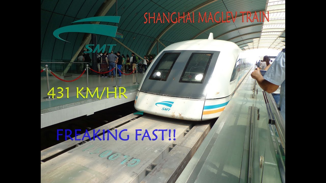 🚅  Shanghai Maglev Train ✈ | 🚆 Shanghai Transrapid | ⏩ 431 KM/HR Insane Fast ⏩