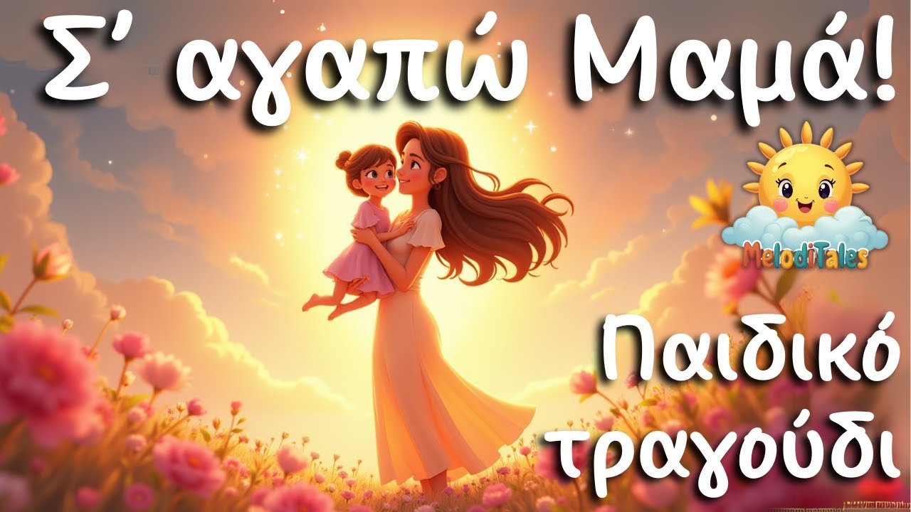 💖Παιδικό τραγούδι - Σ'αγαπώ Μαμά | Γιορτή της Μητέρας👩‍👧‍👦  Τραγούδι για παιδιά🌸🎶