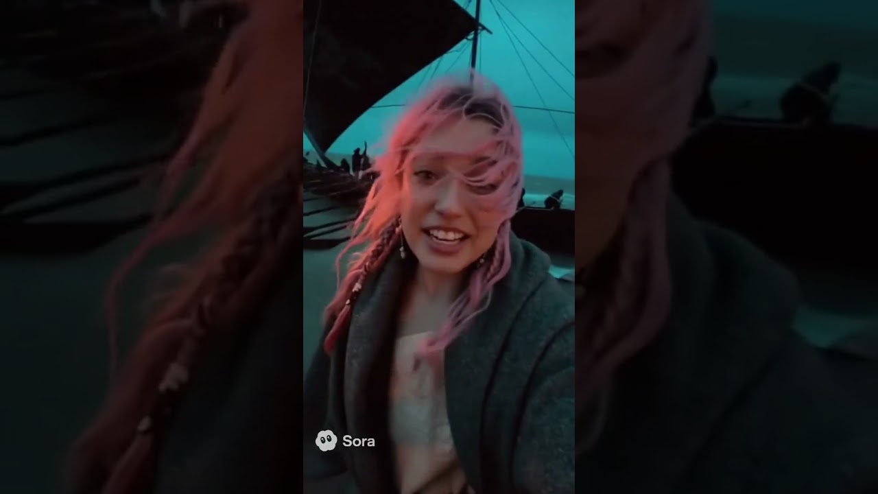 Olivia traveled back to Viking times. #foryou #vikings #tiktok #soralife #sora #viral