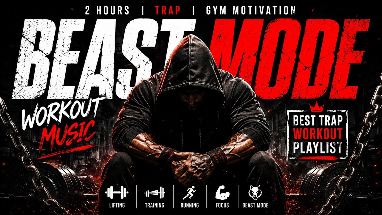 MONSTER WORKOUT MUSIC 💀 | 2 HOURS OF AGGRESSIVE TRAP GYM ANTHEMS