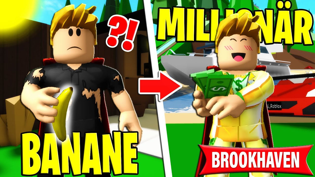Von BANANE TAUSCHEN zum MILLIONÄR in BROOKHAVEN! (Roblox Brookhaven 🏡RP | Story Deutsch)