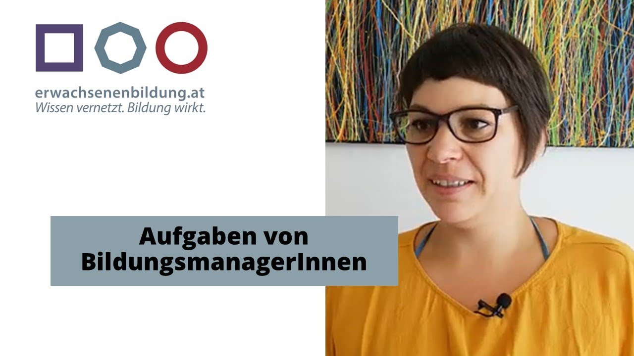 Julia Schindler spricht über den Beruf als BildungsmanagerIn | Erwachsenenbildung als Beruf