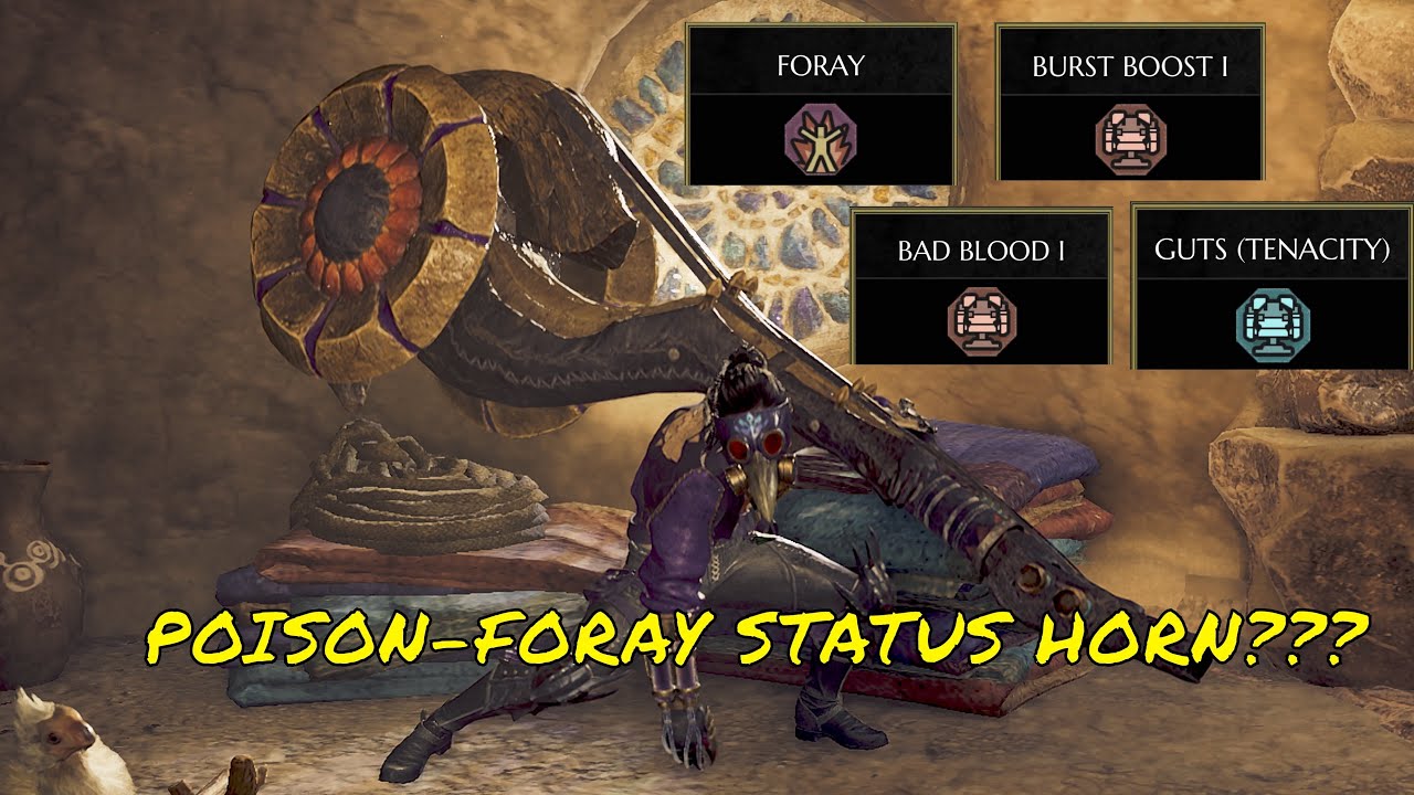 Monster Hunter Wilds : Is This My New FAVORITE BUILD??? Poison Foray Hunting Horn Build!!!