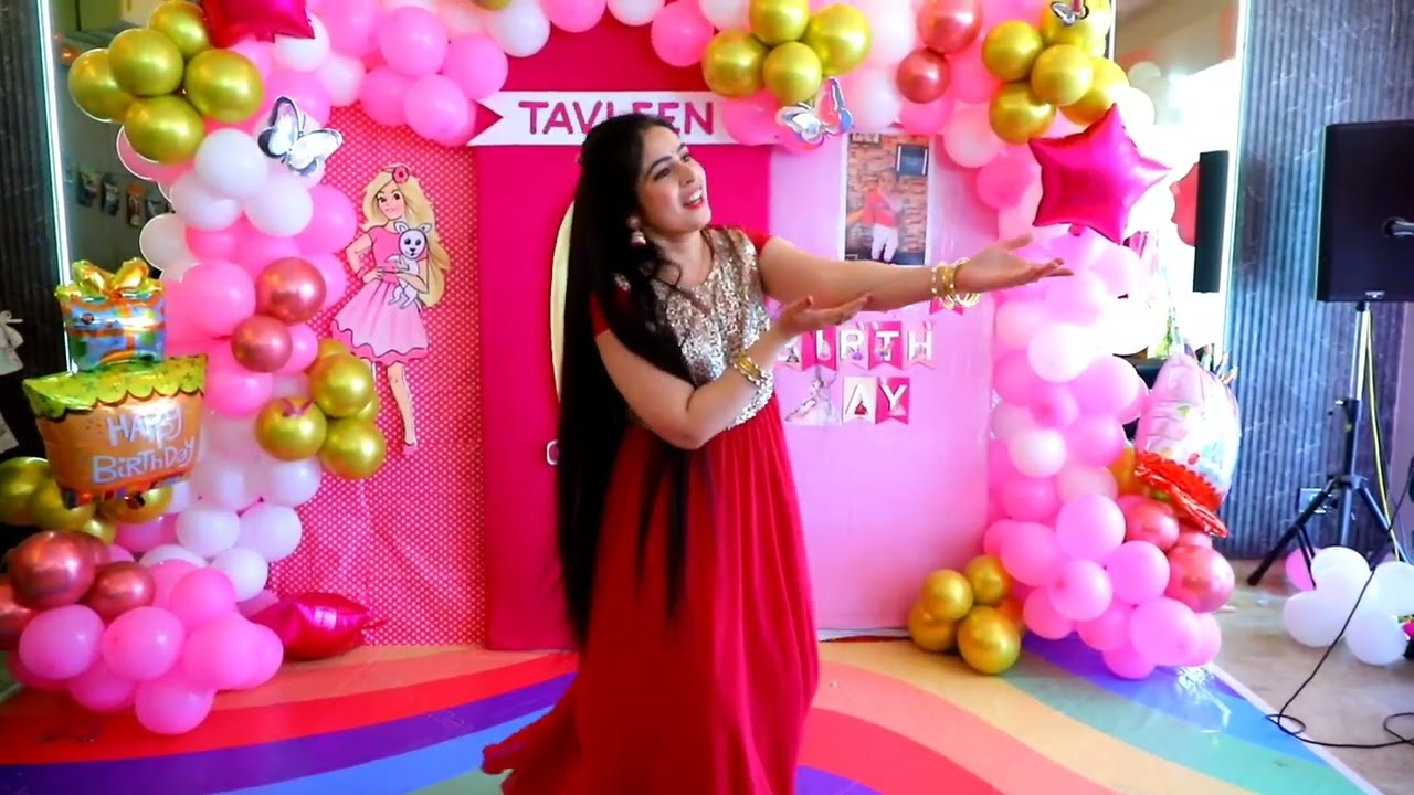 Dance performance on baby girl's first birthday