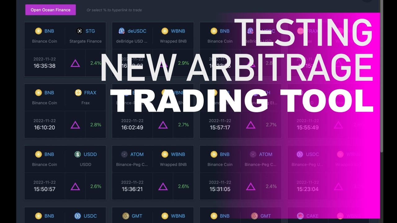 Testing Out a New Crypto Arbitrage Trading Tool - Open Trace for Open Ocean Finance