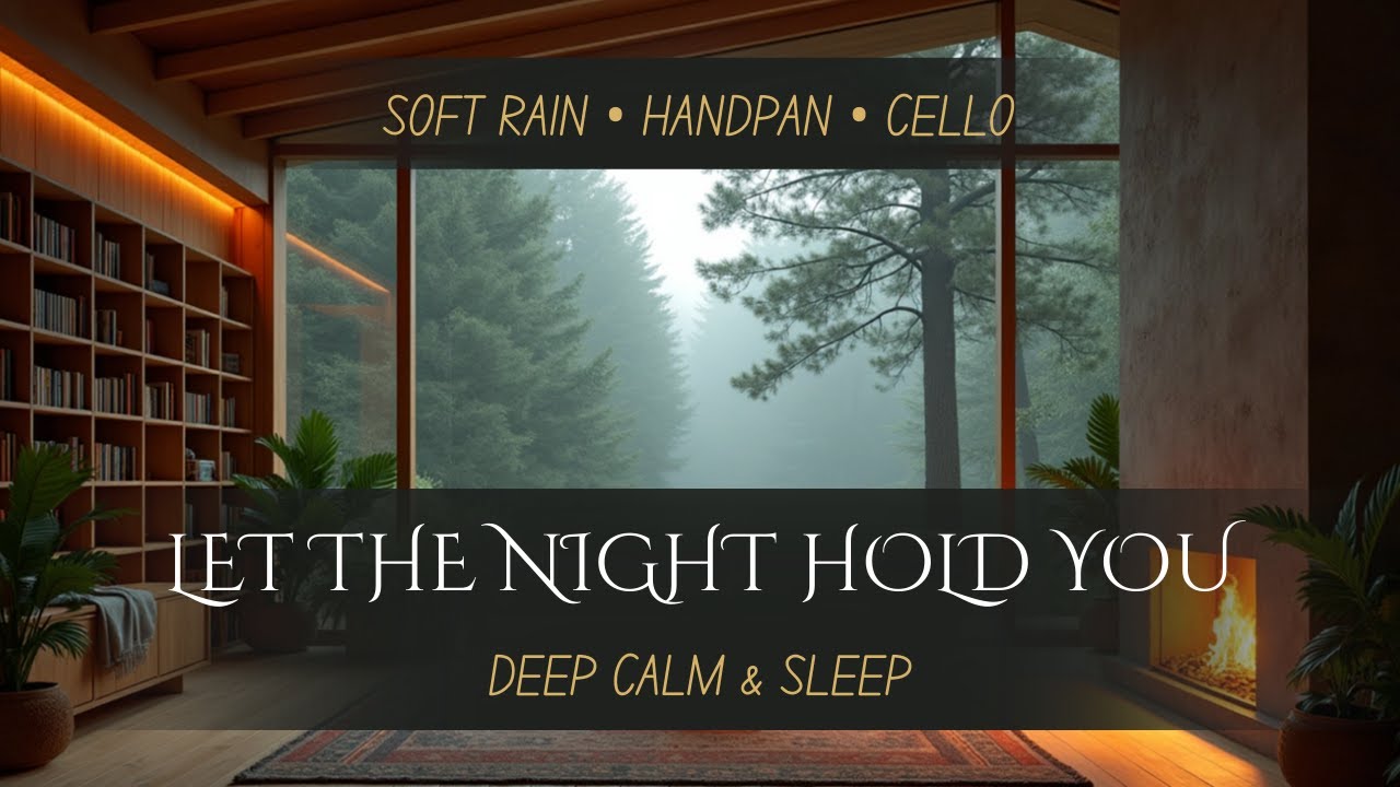 Let the night hold you.  Soft Rain, Handpan & Cello | Deep Calm Music for Sleep & Focus