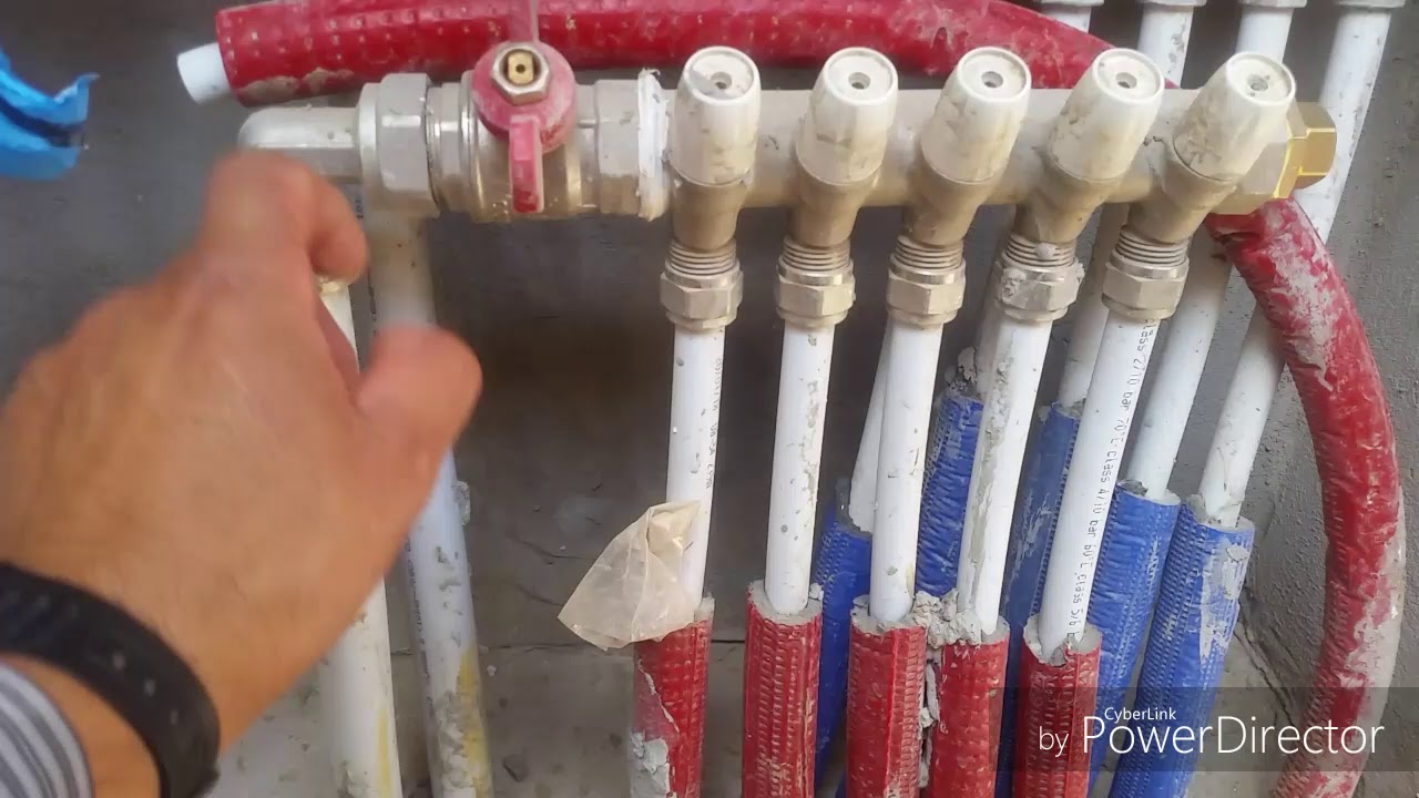 Pose divers appareils sanitaires et mise en marche