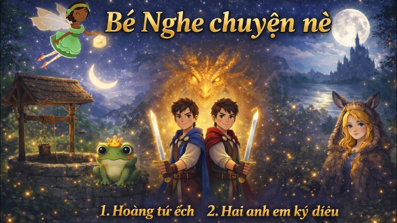 Hoàng Tử Ếch & Công Chúa Da Lừa 👑 Truyện Grimm Cho Bé Ngủ ngon