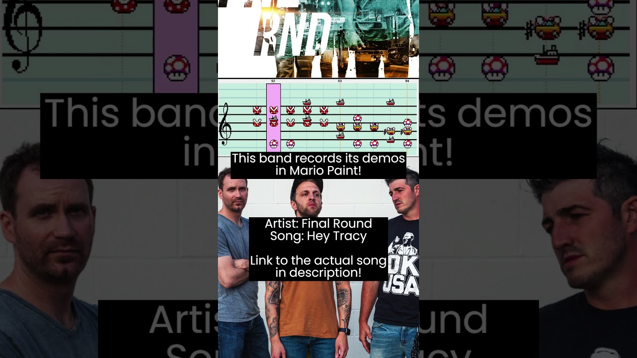 this band records demos in Mario Paint 🍄 