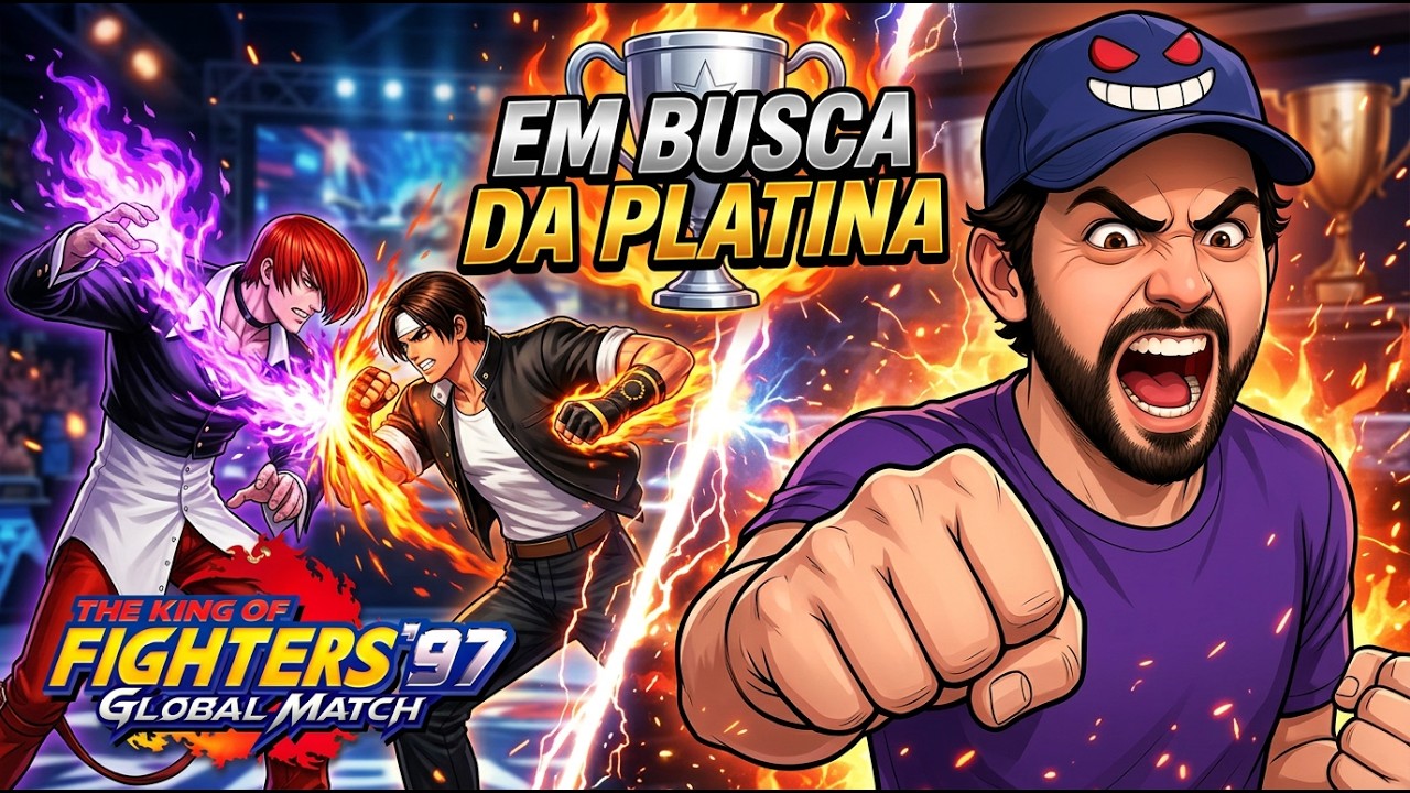 EP. 1 Voltando ao KOF raiz! | KOF 97 Global Match (Feat Tiozão Geek) | Rumo à Platina 🏆 #KOF