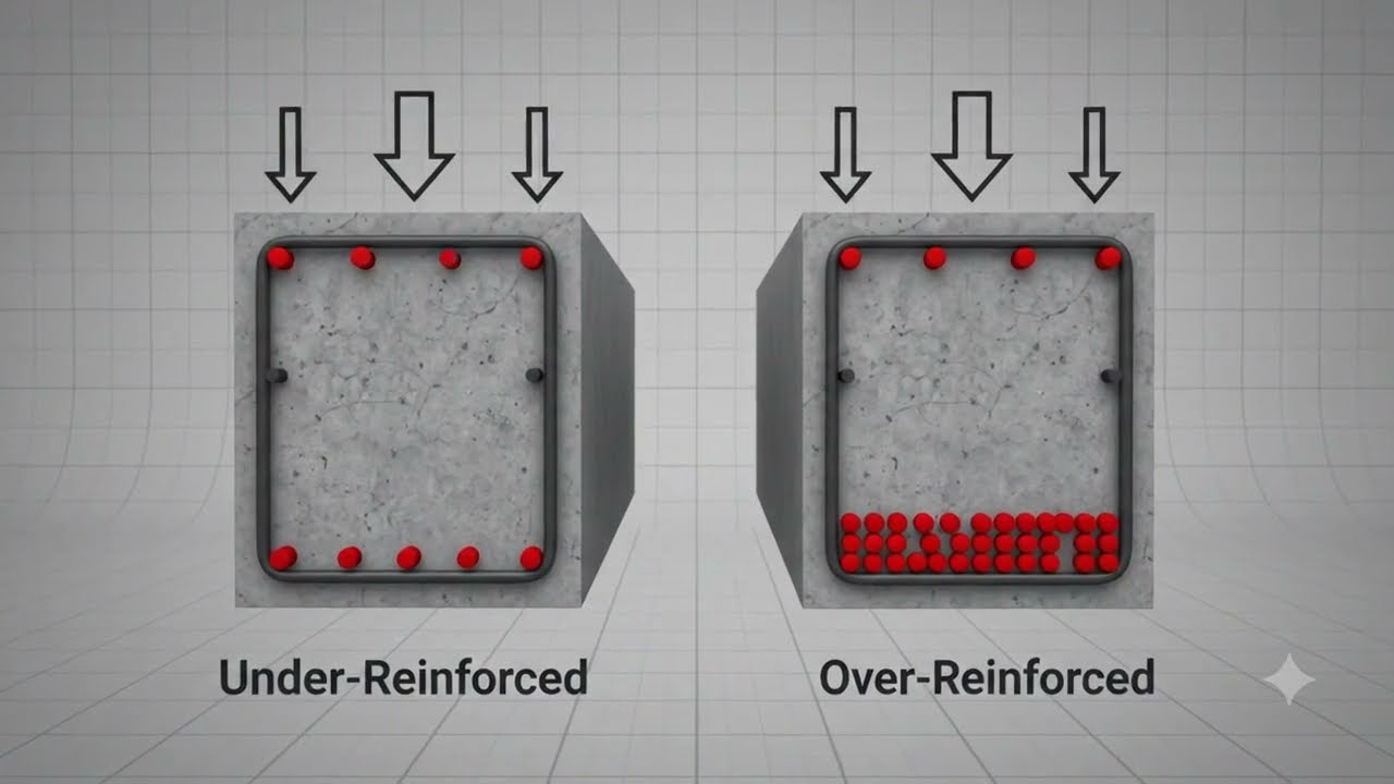 Beam Failure Modes: Balanced, Under-Reinforced, and Over-Reinforced Design