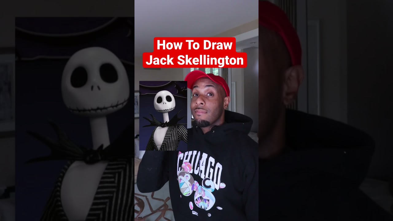 How To Draw Jack Skellington #art #shorts #drawing