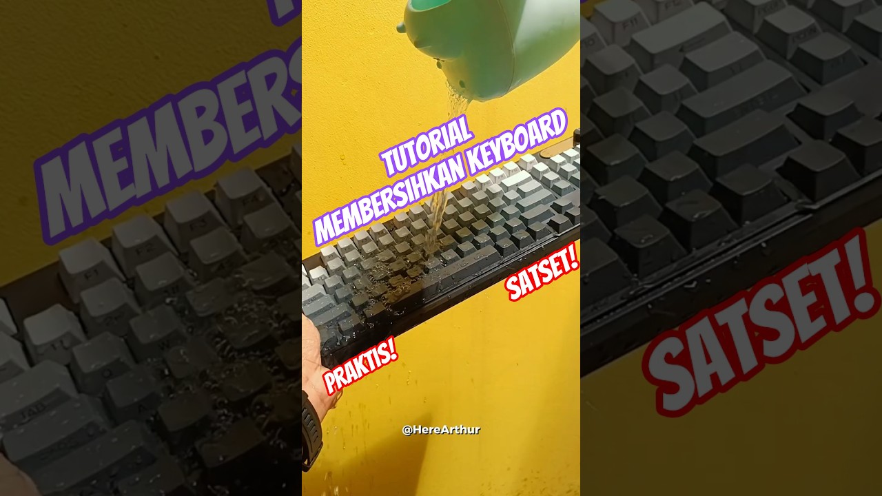 Cara Bersihin Keyboard Paling Cepet Tapi Aman | ft. Furycube IP98
